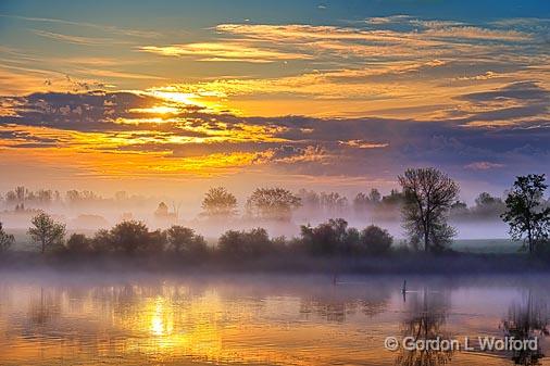 Misty Sunrise_09961-2.jpg - Photographed along the Rideau Canal Waterway near Smiths Falls, Ontario, Canada.